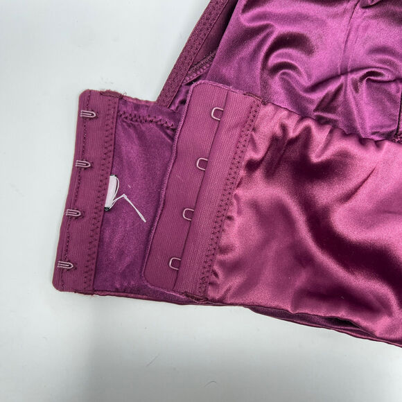Savage X Fenty Purple Satin Racerback Bralette Women’s 32 A - Picture 4 of 6